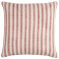 Palacedesigns Red & Natural Ticking Stripe Throw Pillow PA3092081